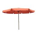 International Caravan YF-1104-3M and TC Outdoor 10 Foot Aluminum Umbrella with Flaps Terra Cotta YF-1104-3M/TC